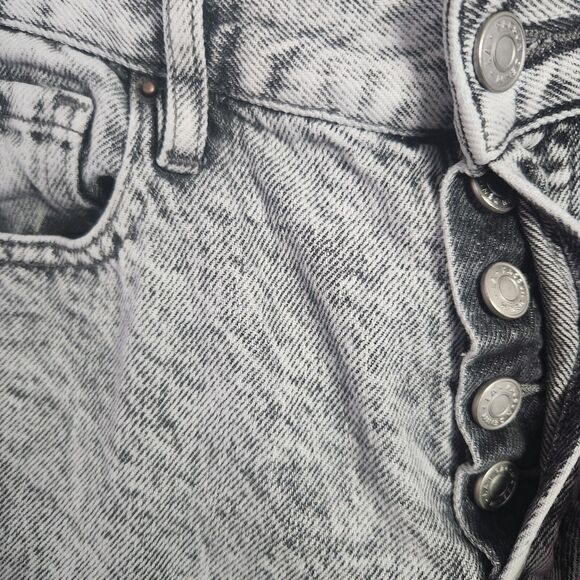 PacSun‎ Womens High Rise Straight Jeans Size 25 Acid Wash Denim Cotton Gray - Picture 7 of 7